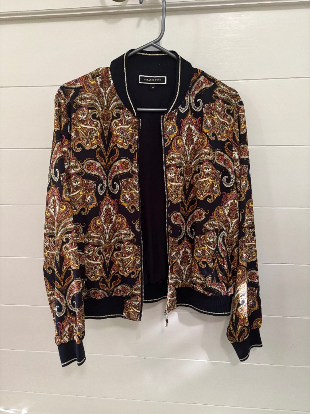 Melanie Lyne Bomber Jacket NWOT size 10
